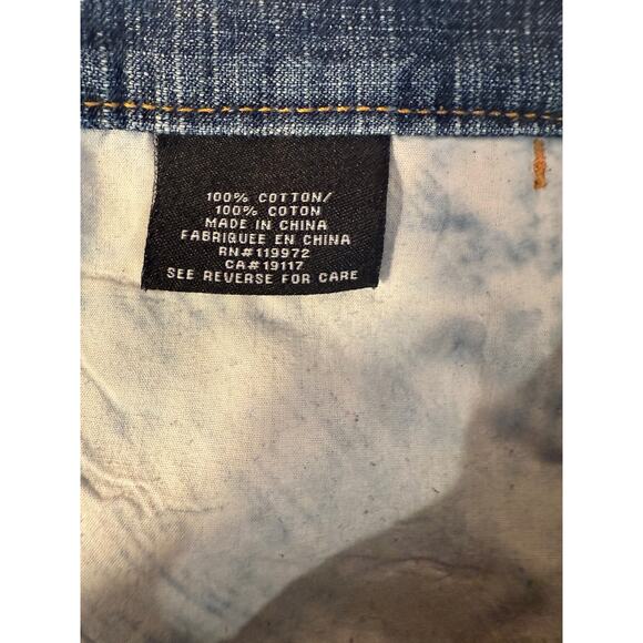 Parish Nation Jeans Men’s 38 Denim Stud P Pockets Zip Detail Hip Hop Vintage - Picture 4 of 11